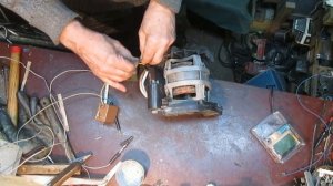 Бетономешалка, сдох конденсатор.