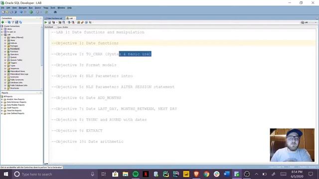 Oracle SQL Lab 1: Introduction смотреть онлайн