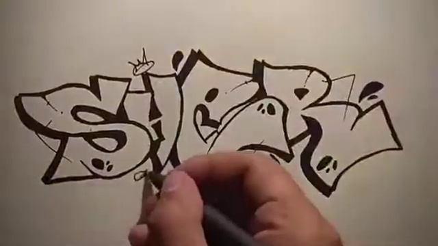 КАК РИСОВАТЬ ГРАФФИТИ НА БУМАГЕ смотреть онлайн