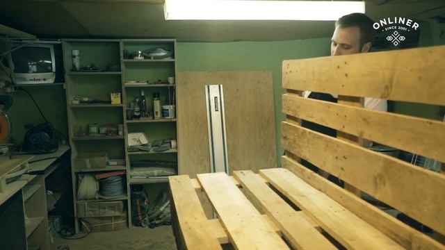 Как сделать лофт диван из поддонов своими руками смотреть онлайн
