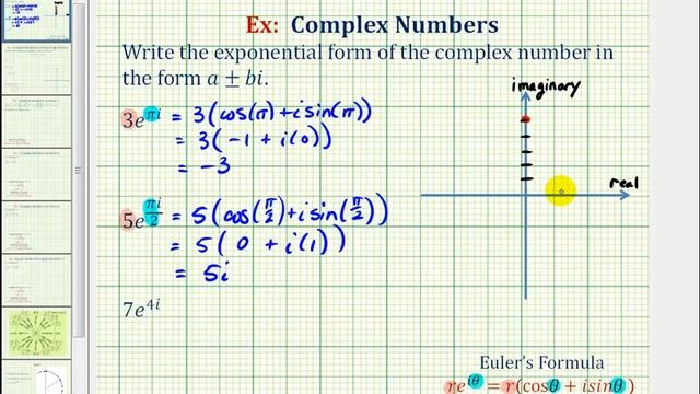 Ex: Convert a Complex Number in Exponential Form to Cartesian Form смотреть онлайн