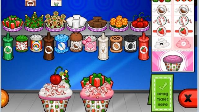 Papa's cupcakeria - it's christmas, almost perfect day смотреть онлайн