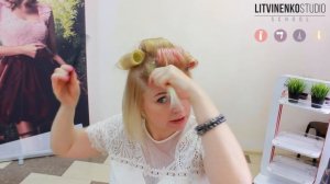 Повседневная объемная укладка тонких коротких волос