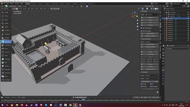03.Blender Game Landscape. Castle War. (Part3) смотреть онлайн