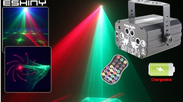 Лазерный проектор цветомузыка ESHINY F5N6 Color music laser projector