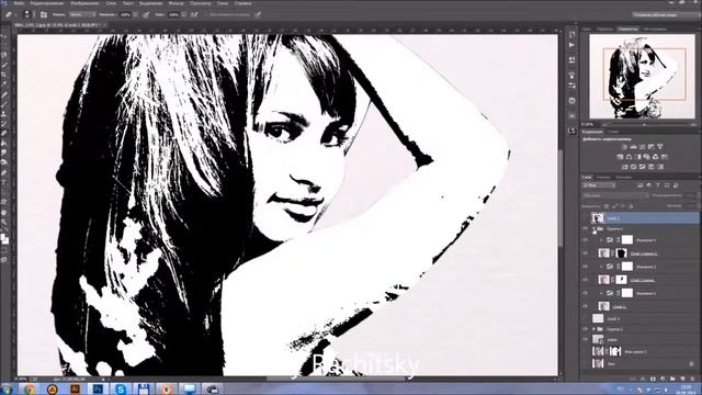 SpeedArt by Rachitsky - Простой поп гранж Photoshop CC 2014 смотреть онлайн