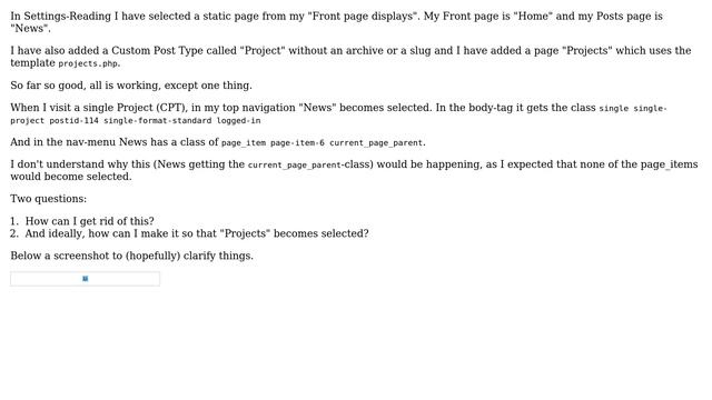 Wordpress: Why is Posts page selected when showing single Custom Post Type? смотреть онлайн