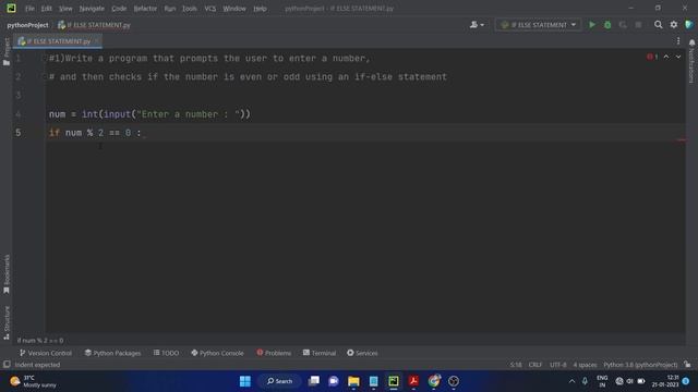 #pythonprogramming - python -If else statement _Exercise problems #1 смотреть онлайн