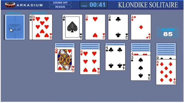 Пасьянс Солитер Косынка играть онлайн бесплатно смотреть онлайн