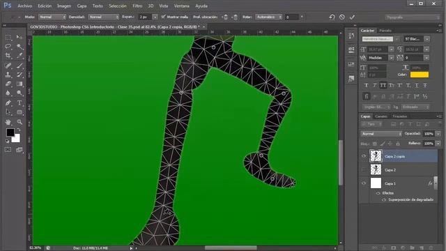 Photoshop CS6 Introductorio 35 Deformación Libre Puppet Warp смотреть онлайн