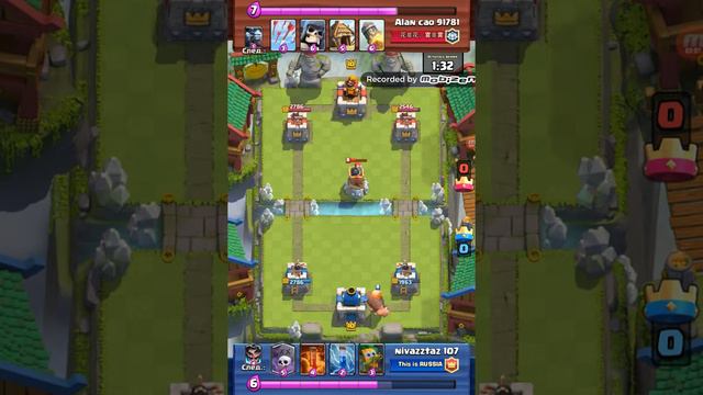 Clash Royale! Гигант+Кладбище=Имба смотреть онлайн