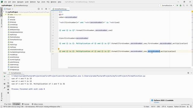 Python Full Course - Format Function - Video 43 смотреть онлайн