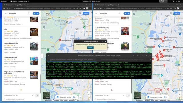 Google Maps Extraction - Multithreading in Python смотреть онлайн