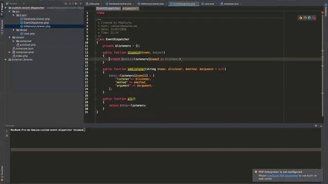 Créer un Event Dispatcher custom en PHP смотреть онлайн