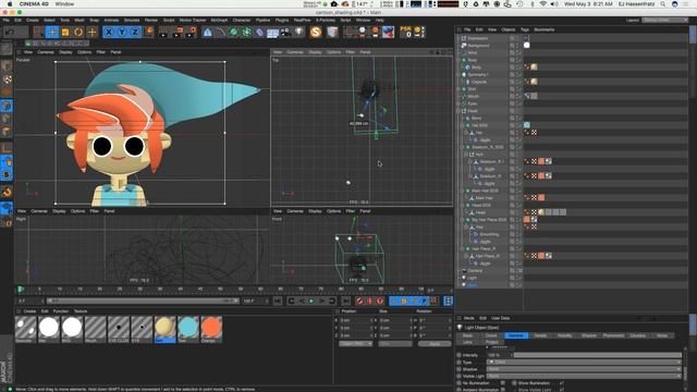 Cinema 4D Tutorial - Creating a Cartoon Render Using the Cel Shader смотреть онлайн