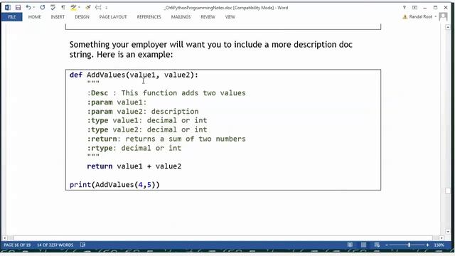 Python Module 06 13 Function Document Headers смотреть онлайн