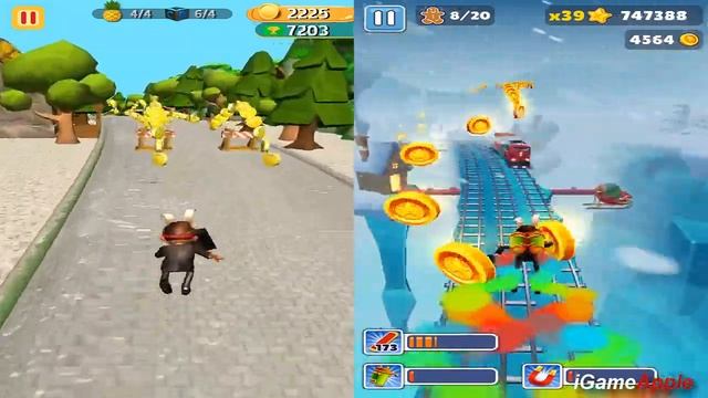 Subway Surfers North Pole Christmas 2021 Frank vs 3D Frank Subway Surfing Gameplay HD смотреть онлайн