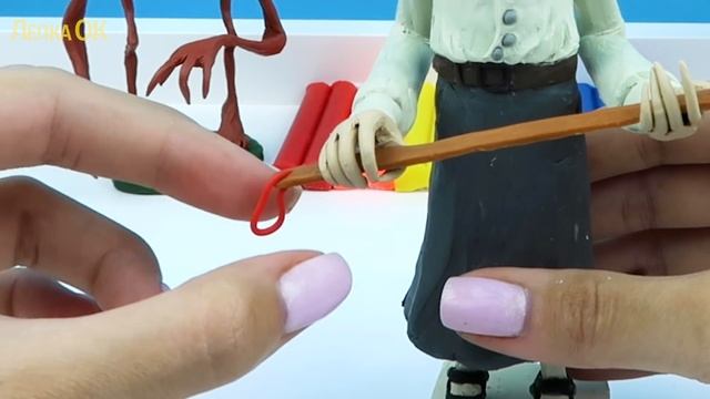 Учительница и Охотник из игры Маленькие Кошмары (Little Nightmares 2) | Лепим фигурки из пластилина