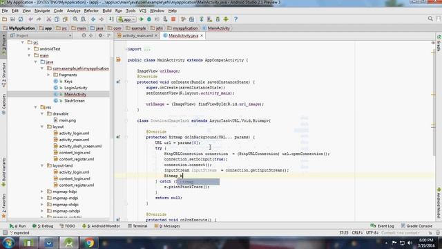 Android Tutorial 11 # AsyncTask Android Studio 2.1 смотреть онлайн