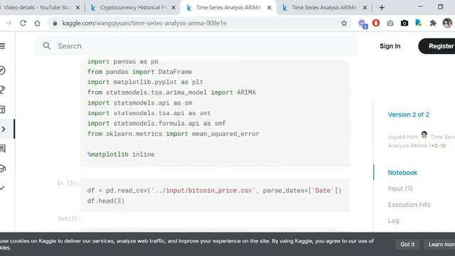 Python, Buscando algoritmo arima para predecir series de tiempo (time series) capítulo 1 algoritmo смотреть онлайн