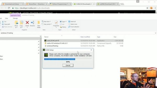 Installing CPU and GPU TensorFlow on Windows