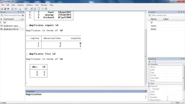 Stata Quick Tip: Finding duplicates in your data смотреть онлайн
