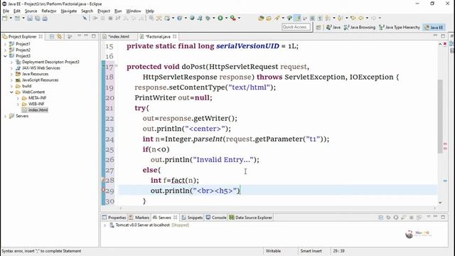 servlet example using eclipse and tomcat | servlet and jsp tutorial for beginners смотреть онлайн
