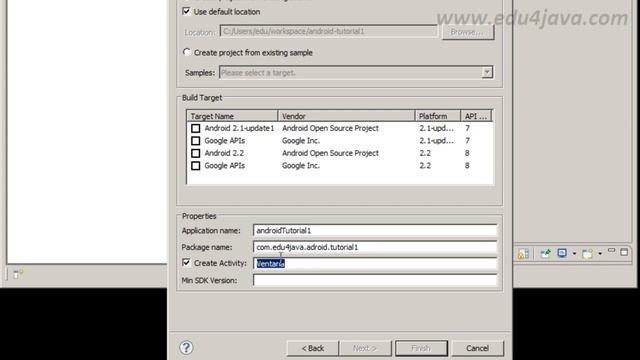 Android 1 Programming Tutorial install SDK, Eclipse plugin and Hello world first program смотреть онлайн