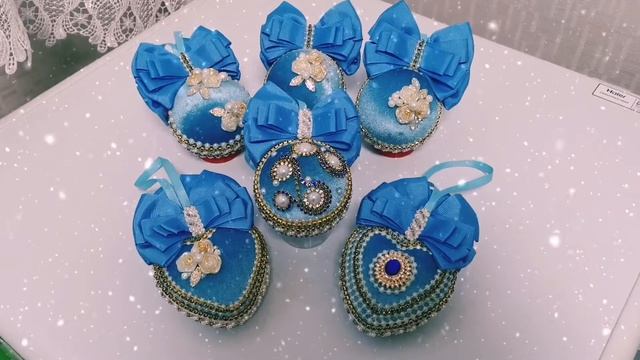 Новогодний декор. Ёлочные игрушки из бархата??? смотреть онлайн