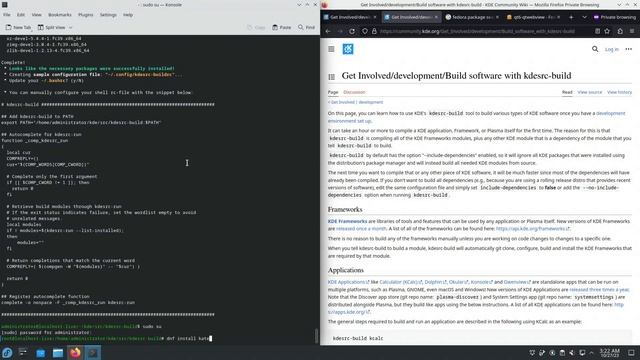 Fedora 39 Beta KDE kdesrc-build Qt6 tutorial - October 2023 - c8fae993 смотреть онлайн