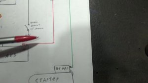 Блокировка стартера используя работу генератора.