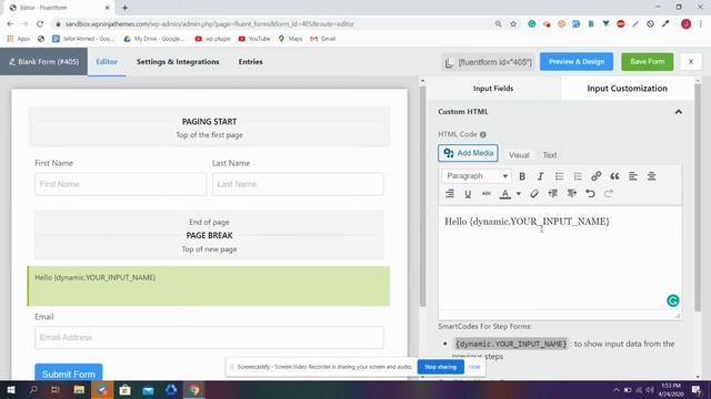 Populate Input Values Dynamically WP Fluent Forms Multi-Steps смотреть онлайн
