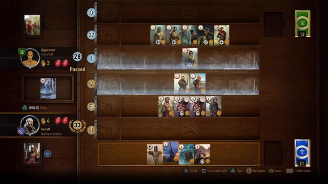 The Witcher 3: Gwent me vs Fergus смотреть онлайн