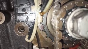 Volkswagen Tiguan 2.0 TSI метки цепи ГРМ и балансировачных валов. timing chain tags