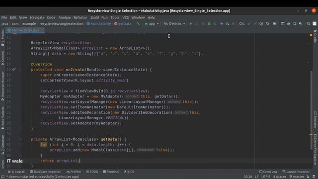 ANDROID - RECYCLERVIEW SINGLE ITEM SELECTION TUTORIAL IN JAVA смотреть онлайн