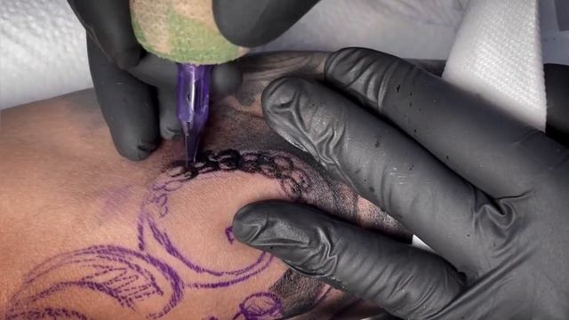 Kraken tattoo | Time lapse смотреть онлайн