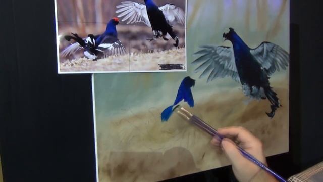 Картина маслом ТЕТЕРЕВА НА ТОКУ РИСУЕМ ВМЕСТЕ смотреть онлайн