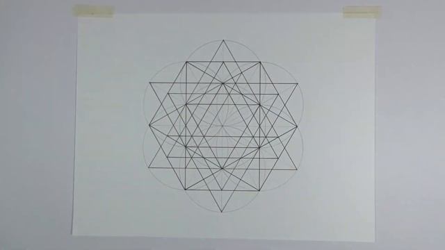 How to Draw a 64 Star Tetrahedron Grid | Sacred Geometry Drawing Tutorial смотреть онлайн