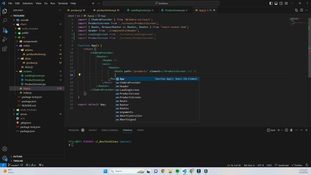 53. Product Screen & Landing Screen Route смотреть онлайн