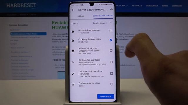 Cómo borrar el historial en HUAWEI P30 Pro - historial de Google Chrome смотреть онлайн