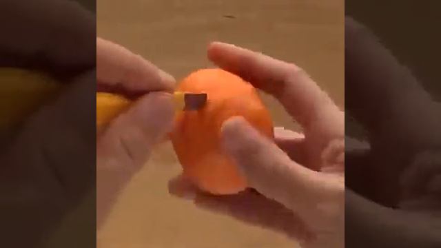 Вот так нужно чистить мандаринчик. Искусство. смотреть онлайн