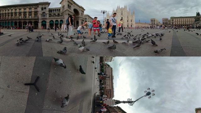 Concept - Milano - Duomo Square Milan Italy - Piazza del Duomo - 360° Camera смотреть онлайн