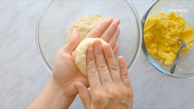 Турецкие булочки с картофелем (Поача) / Turkish buns with potatoes (Poacha) смотреть онлайн