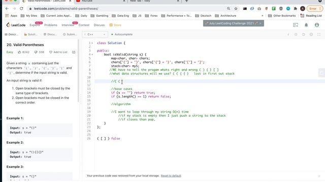 Microsoft Interview Question - Valid Parentheses (Leetcode) смотреть онлайн