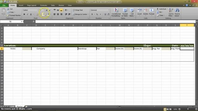 Golf Statistics Calculator in Excel - Part 1 смотреть онлайн