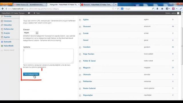 WordPress Kategori Ekleme смотреть онлайн
