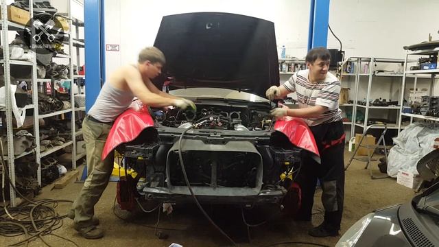 Порше кайен. Ремонт двигателя смотреть онлайн