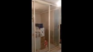 Раздвижная алюминиевая межкомнатная перегородка Слим. Угловая. Телескоп. Прозрачное стекло..mp4