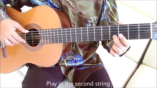 Happy Birthday Guitar Lesson on One String - Guitar Lessons for Beginners смотреть онлайн