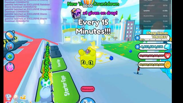SECRET TITANIC YELLOW BALLON CAT IN PET SIMULATOR Z смотреть онлайн